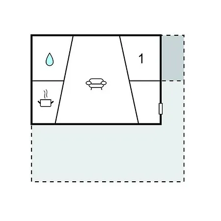 펜션 1 Bedroom Cozy In Sejero